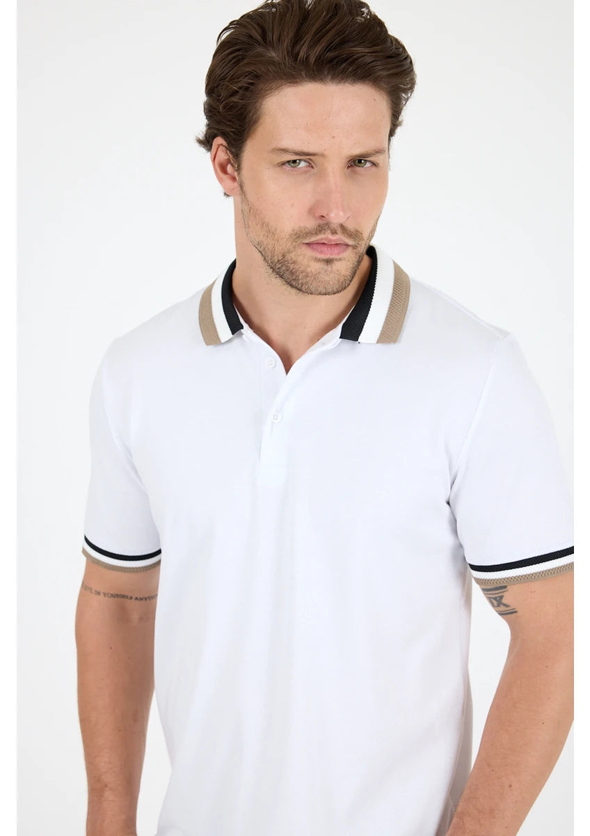 Glamira Erkek Amerikan Stil Polo Yaka T-Shirt Rahat Kesim, Yazlık Spor Tişört 5030
