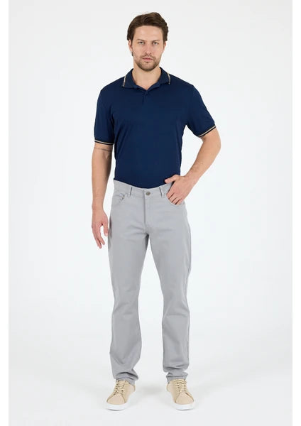 Glamira Erkek Regular Fit Gabardin %98 Pamuk %2 Elastan Rahat Günlük Klasik Düz Kesim Pantolon 1162