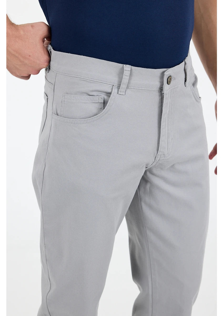 Glamira Erkek Regular Fit Gabardin %98 Pamuk %2 Elastan Rahat Günlük Klasik Düz Kesim Pantolon 1162
