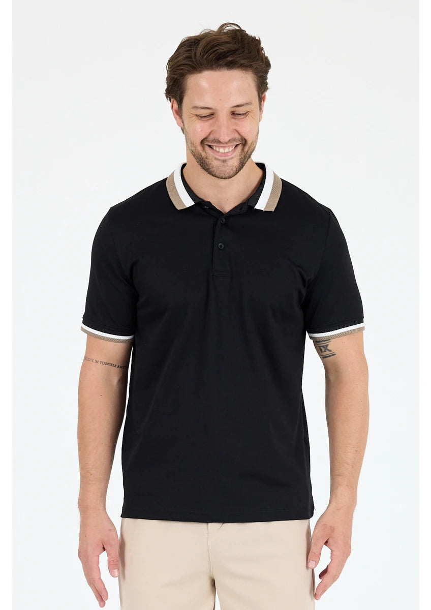 Glamira Erkek Amerikan Stil Polo Yaka T-Shirt Rahat Kesim, Yazlık Spor Tişört 5030