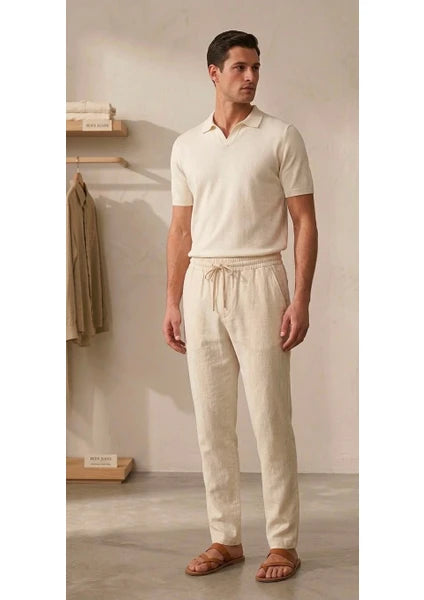 Glamira Erkek Jogger Keten Pantolon 1011